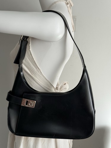 Vintage black leather - black,