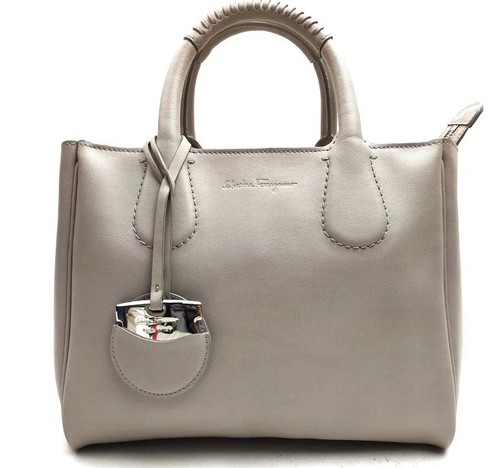 Ferragamo hand bag gray - ferragamo,