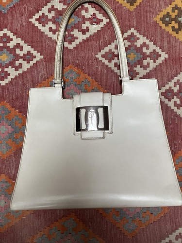 Vintage 1980s ferragamo cream - vintage,