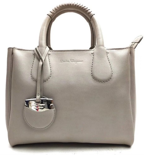 Ferragamo hand bag gray - ferragamo,