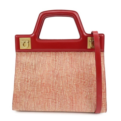 Ferragamo gancini leather 2way - ferragamo,